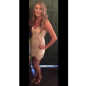 Nude Lace Dress